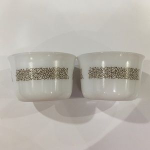 Set of 2 Woodland Brown Corelle Ramkins